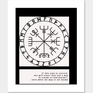 Viking Compass, Vegvisir Posters and Art